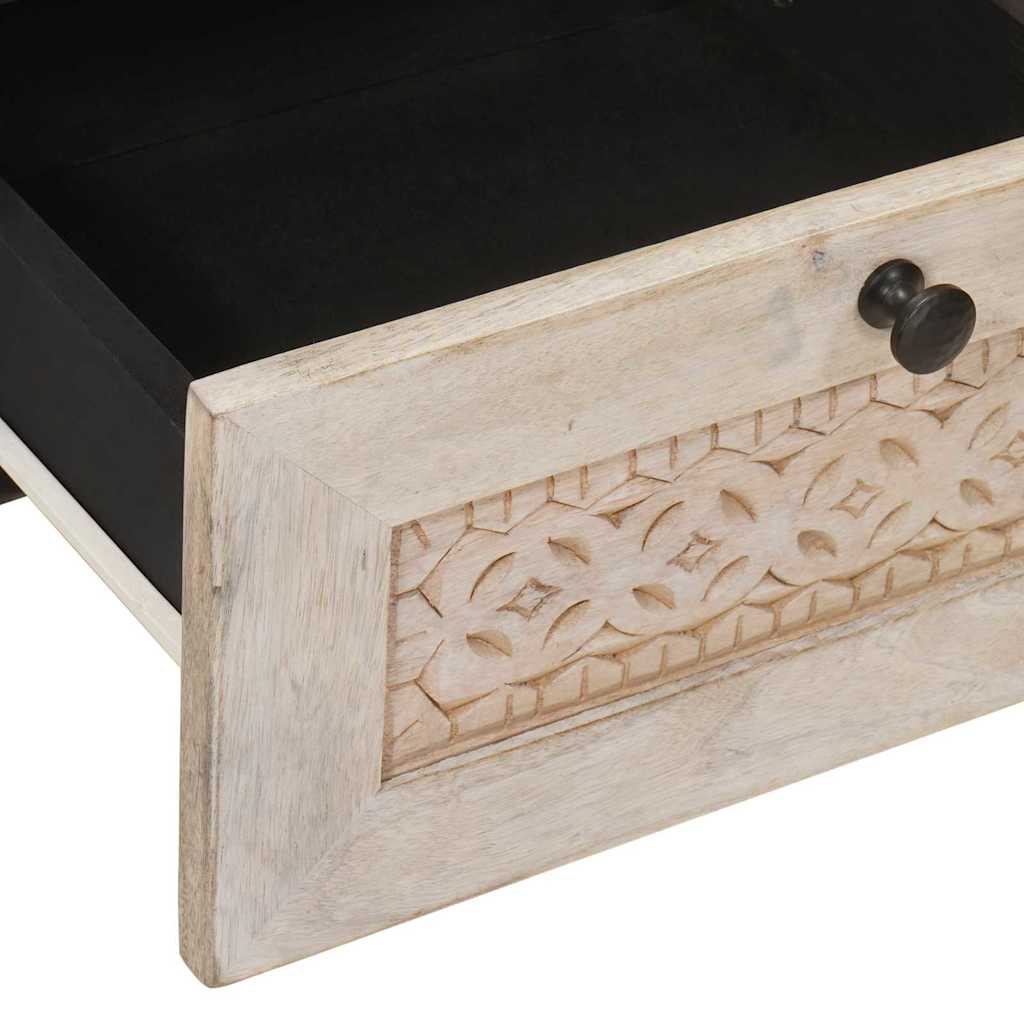 Mesa-de-cabeceira com gaveta Bege 40 x 33 x 46 cm