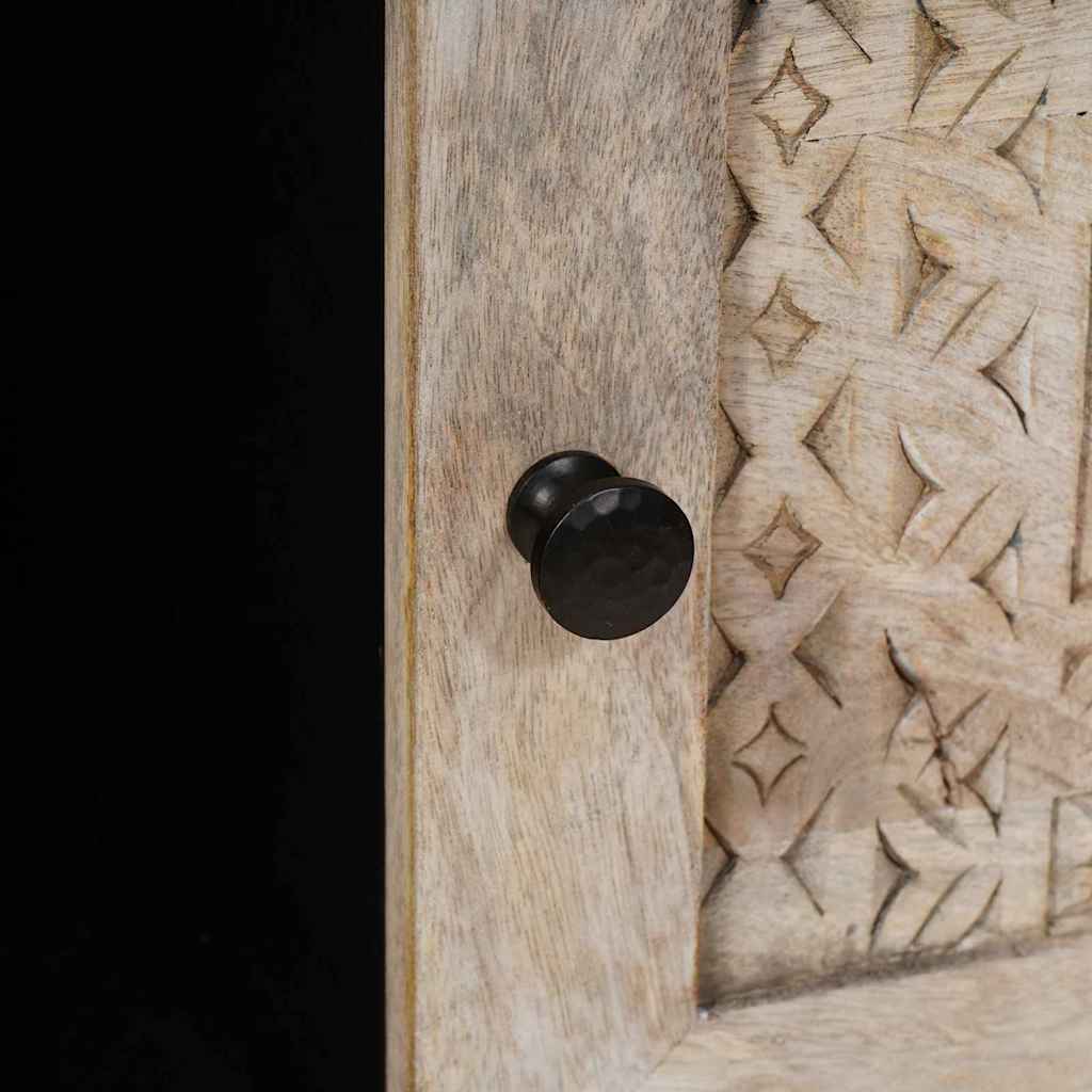 Mesa de centro com prateleira com porta Bege 100 x 54 x 40 cm