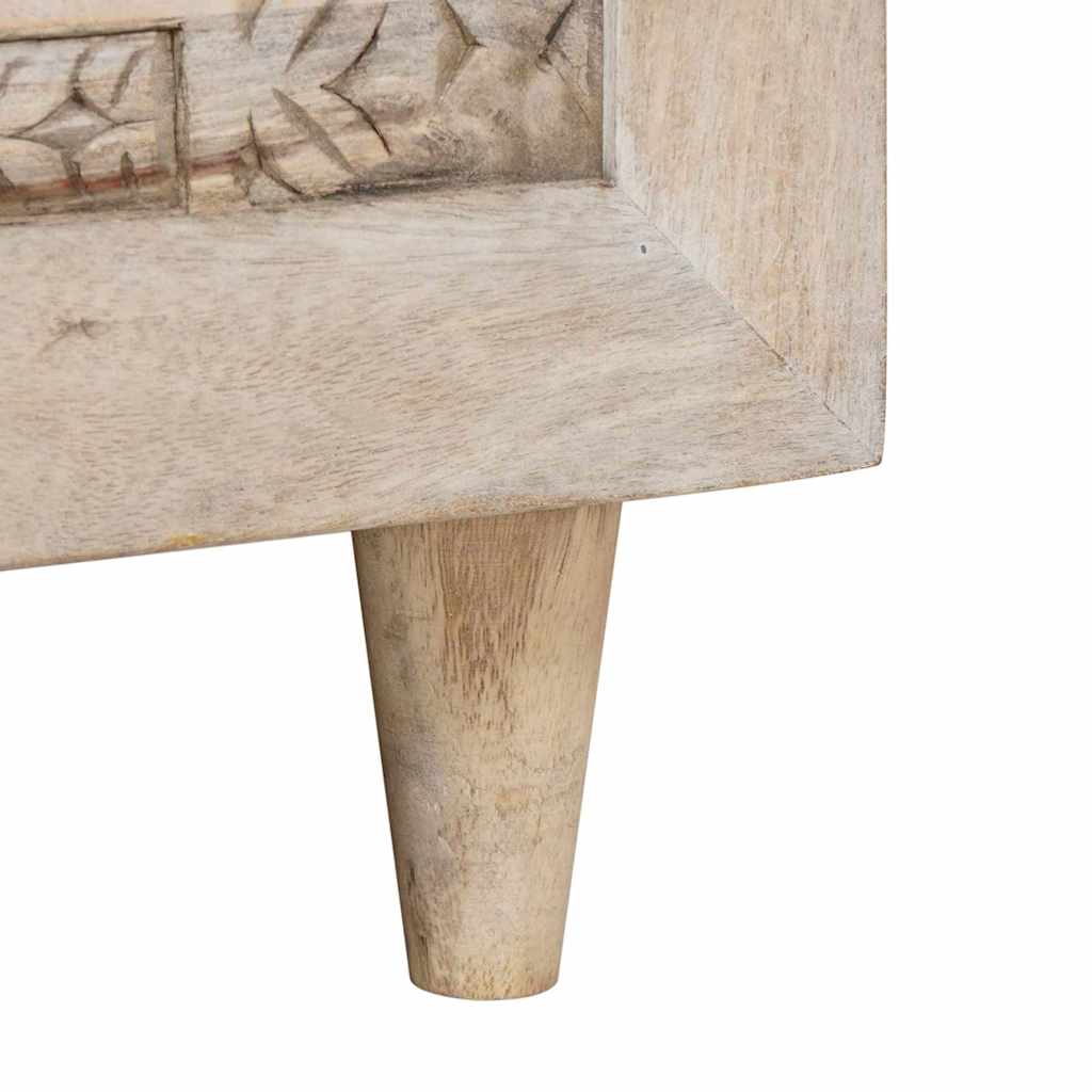 Mesa de centro com prateleira com porta Bege 100 x 54 x 40 cm