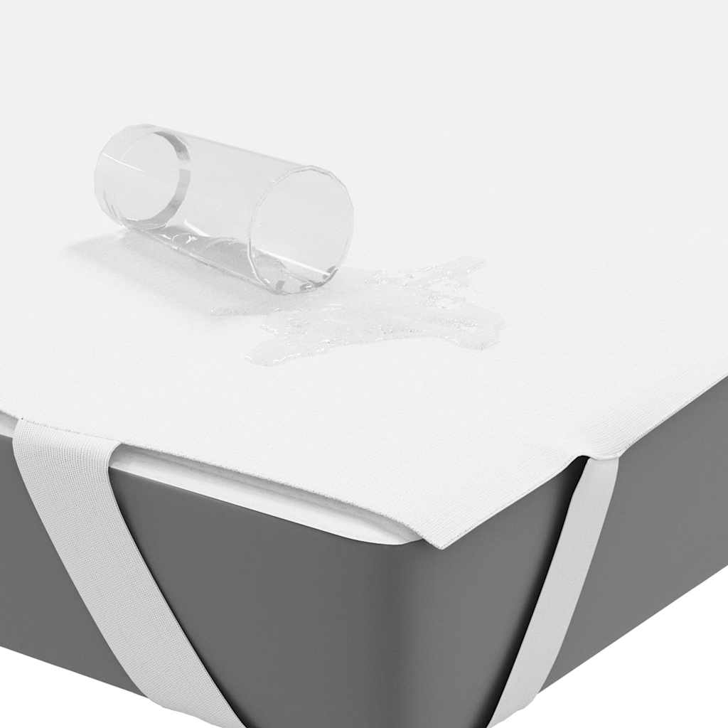 Protetor de colchão impermeável 120x200 cm branco