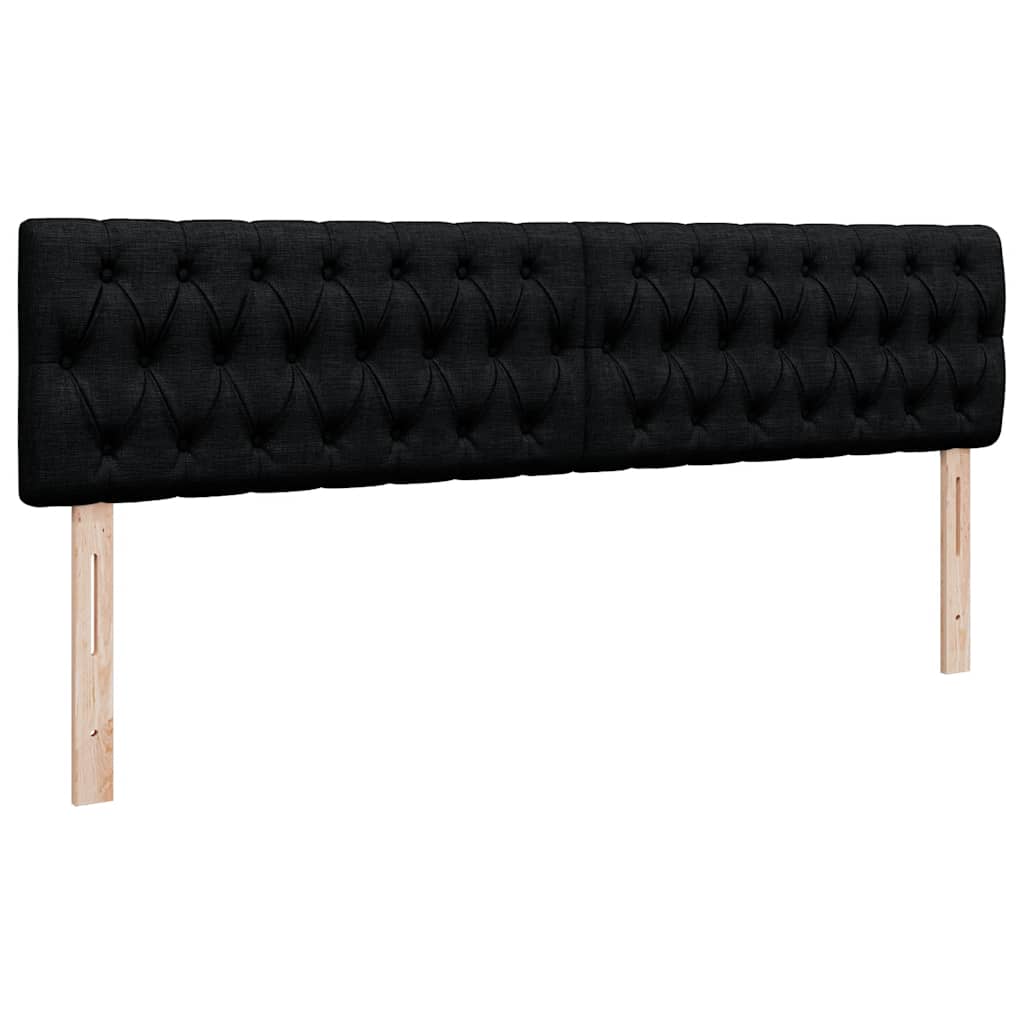 Estrutura de cama otomana com colchão 180x200 cm tecido preto