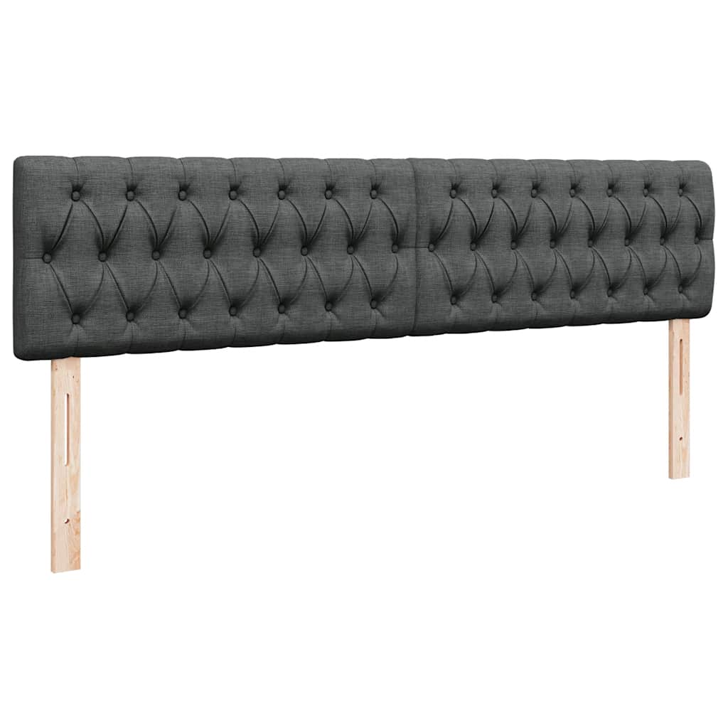 Estrutura de cama otomana com colchão 200x200cm cinzento-escuro