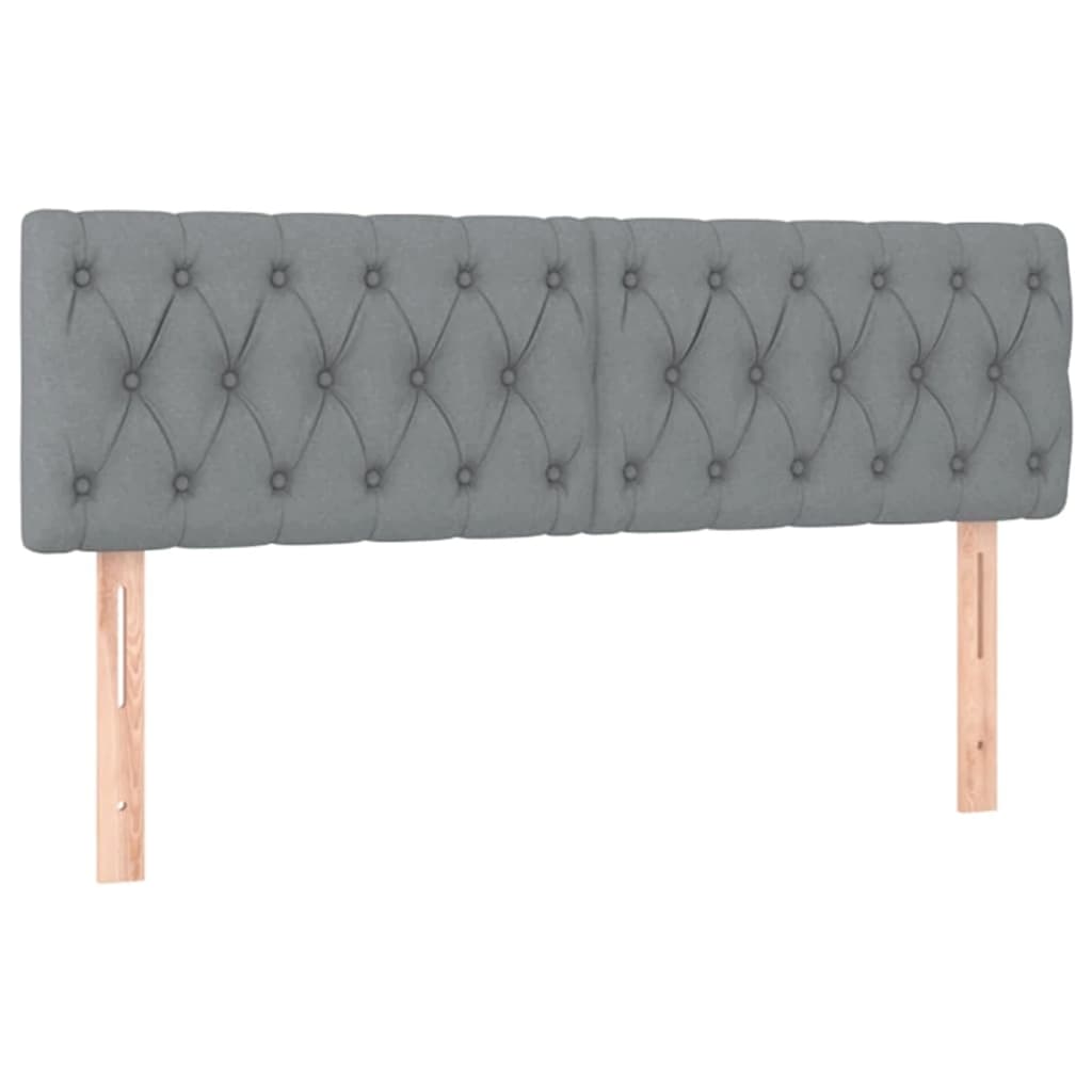 Estrutura de cama otomana com colchões tecido cinzento claro
