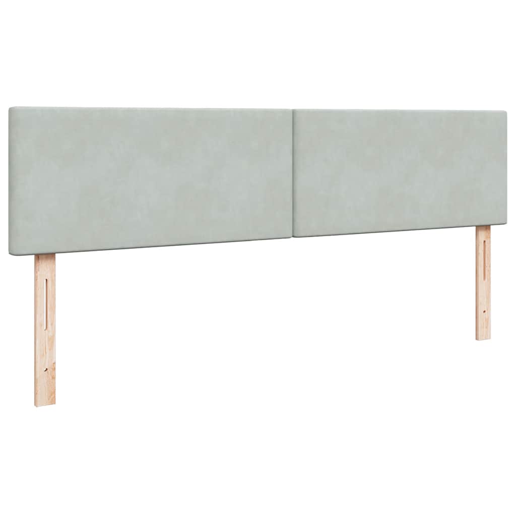 Estrutura cama otomana colchões 200x200cm veludo cinzento claro