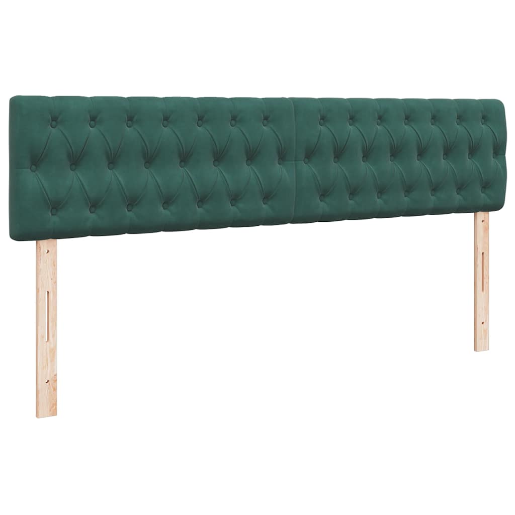 Estrutura de cama otomana com colchão 160x200 cm verde escuro