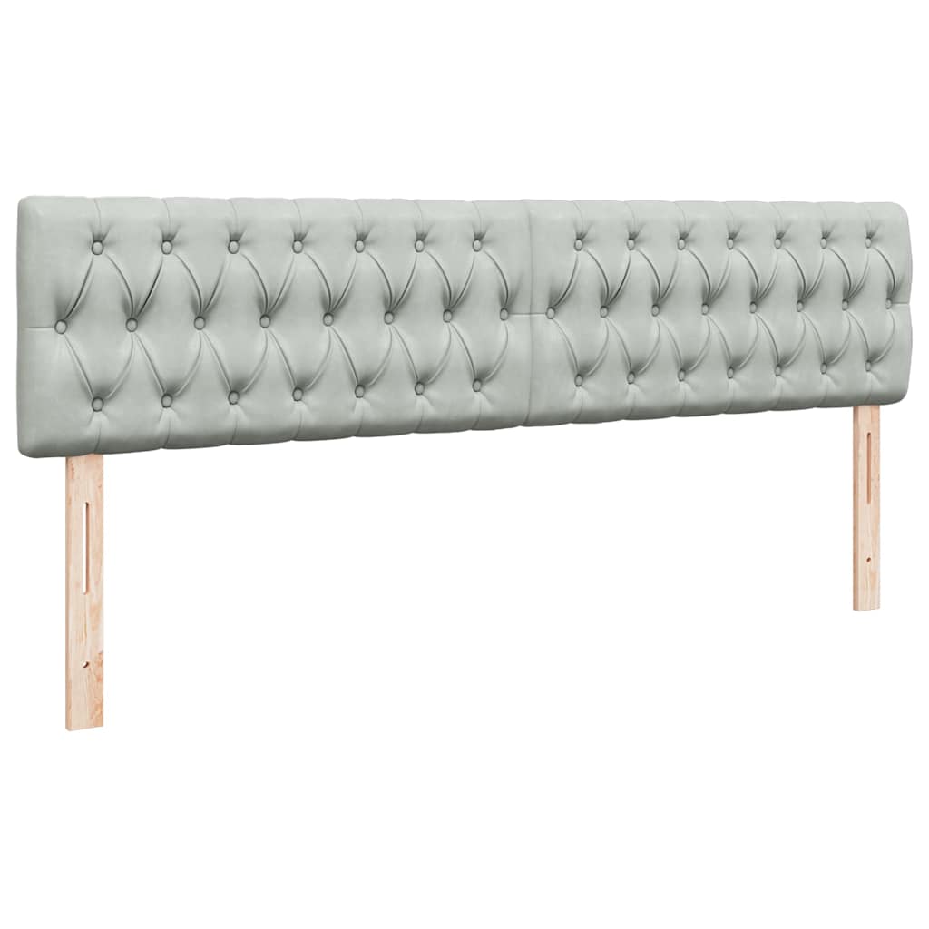 Estrutura cama otomana colchões 200x200cm veludo cinzento claro