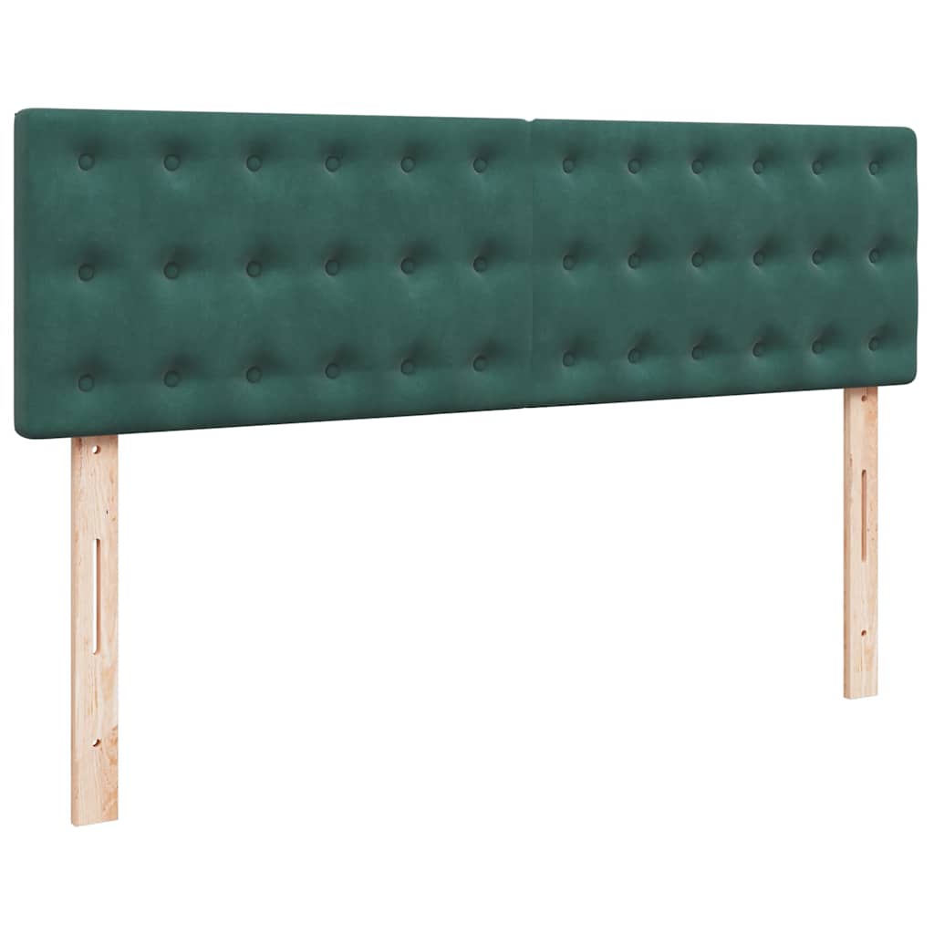 Estrutura de cama otomana com colchão 160x200 cm verde escuro