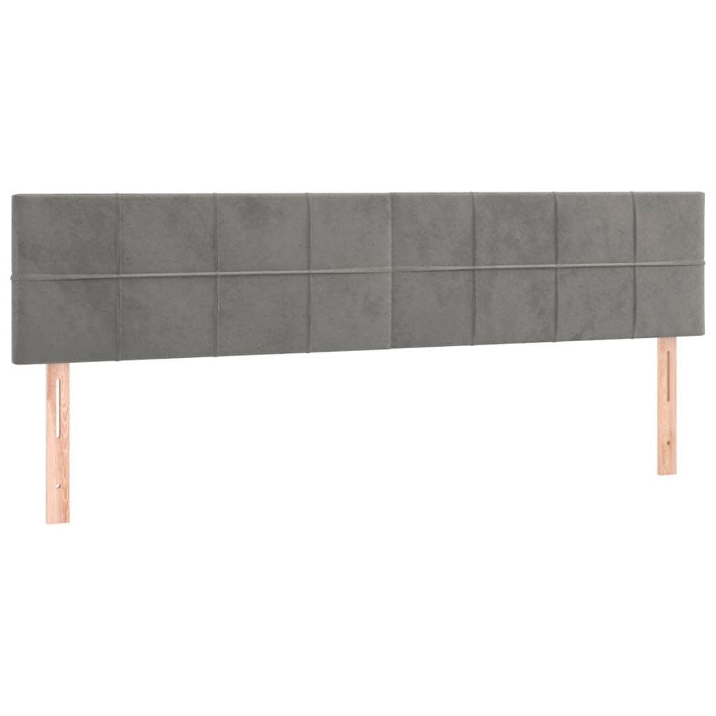 Estrutura cama otomana colchões 200x200cm veludo cinzento claro