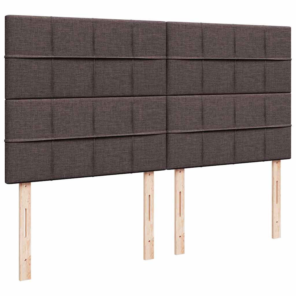 Estrutura de cama otomana com colchão 180x200cm castanho escuro