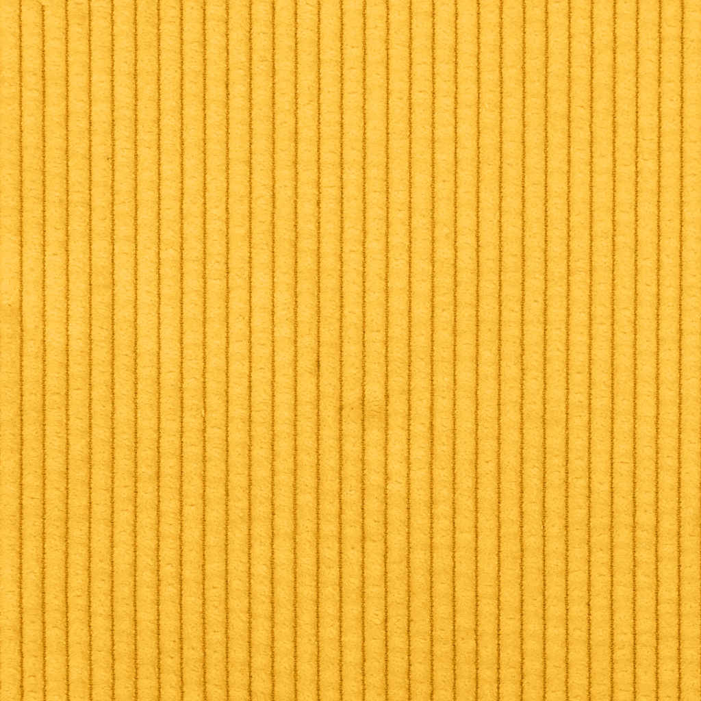 Poltrona com apoio de braços 54cm tecido corduroy amarelo-claro