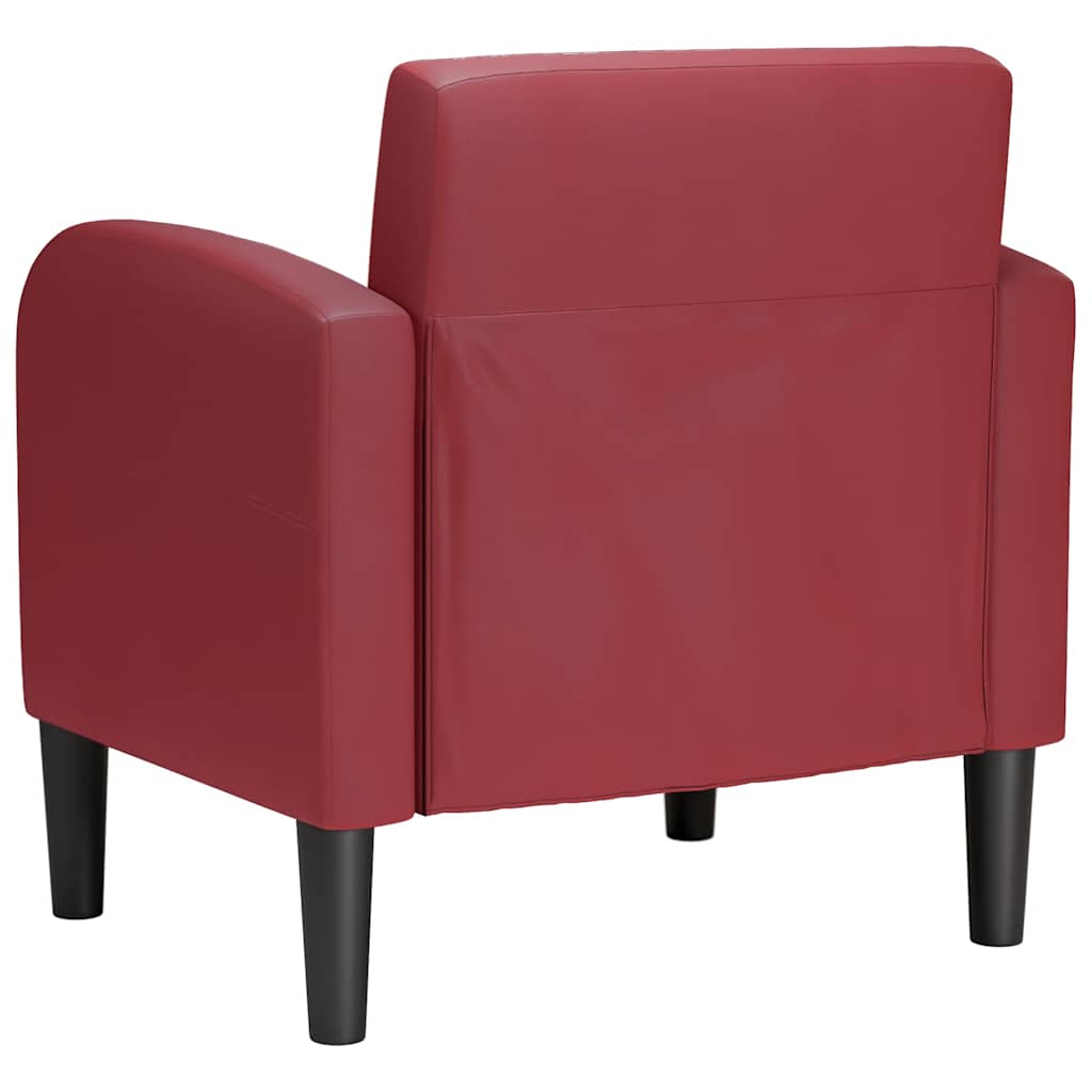 Poltrona com apoios de braços 54 cm couro artificial