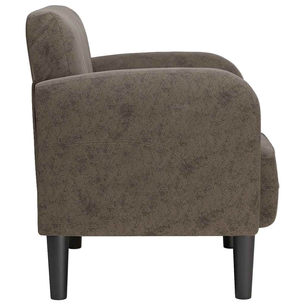 Poltrona com apoios de braços 54 cm couro artificial