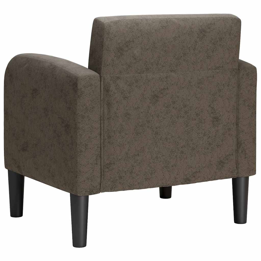 Poltrona com apoios de braços 54 cm couro artificial