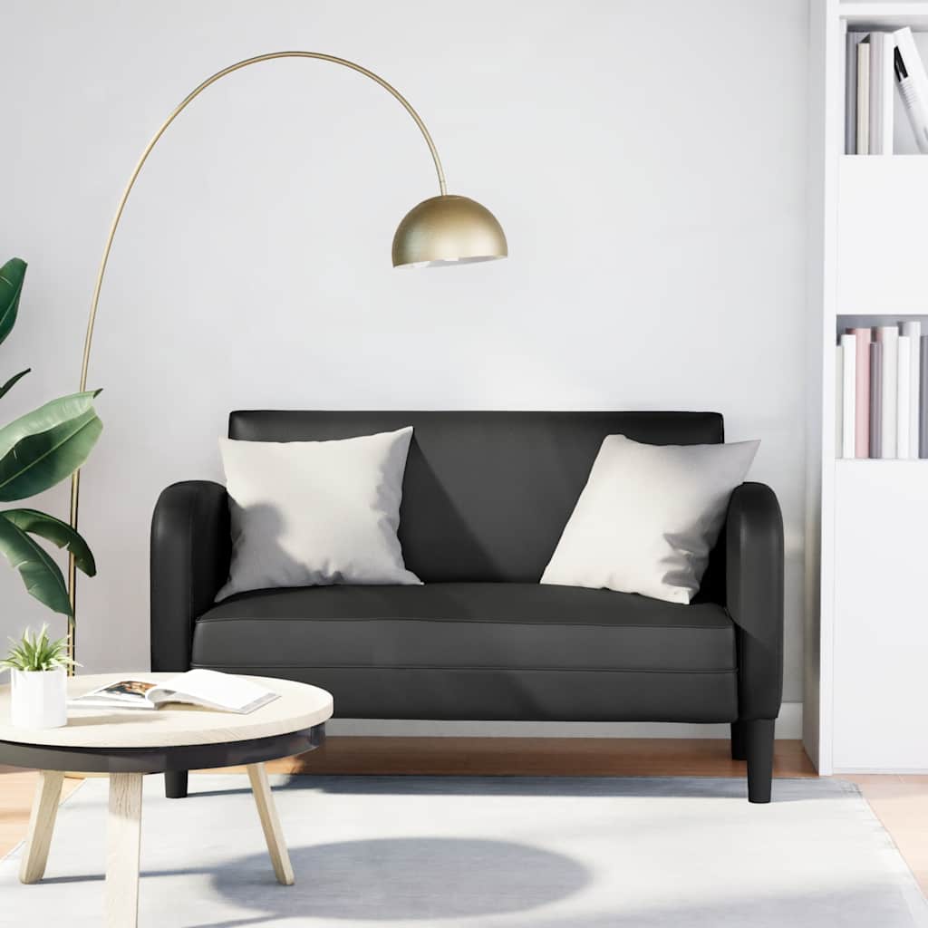 Sofá-luvas 110 cm couro artificial preto