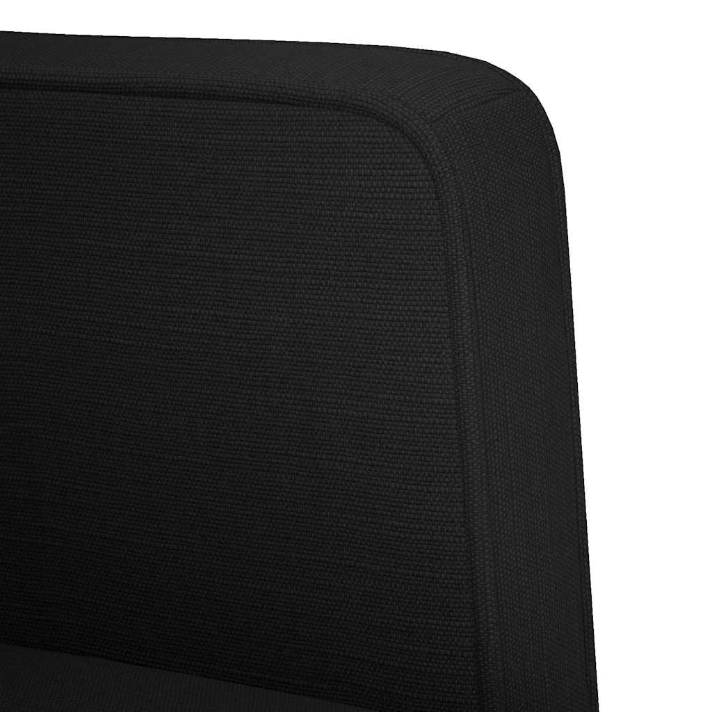 Poltrona com apoio de braços 53 cm tecido preto
