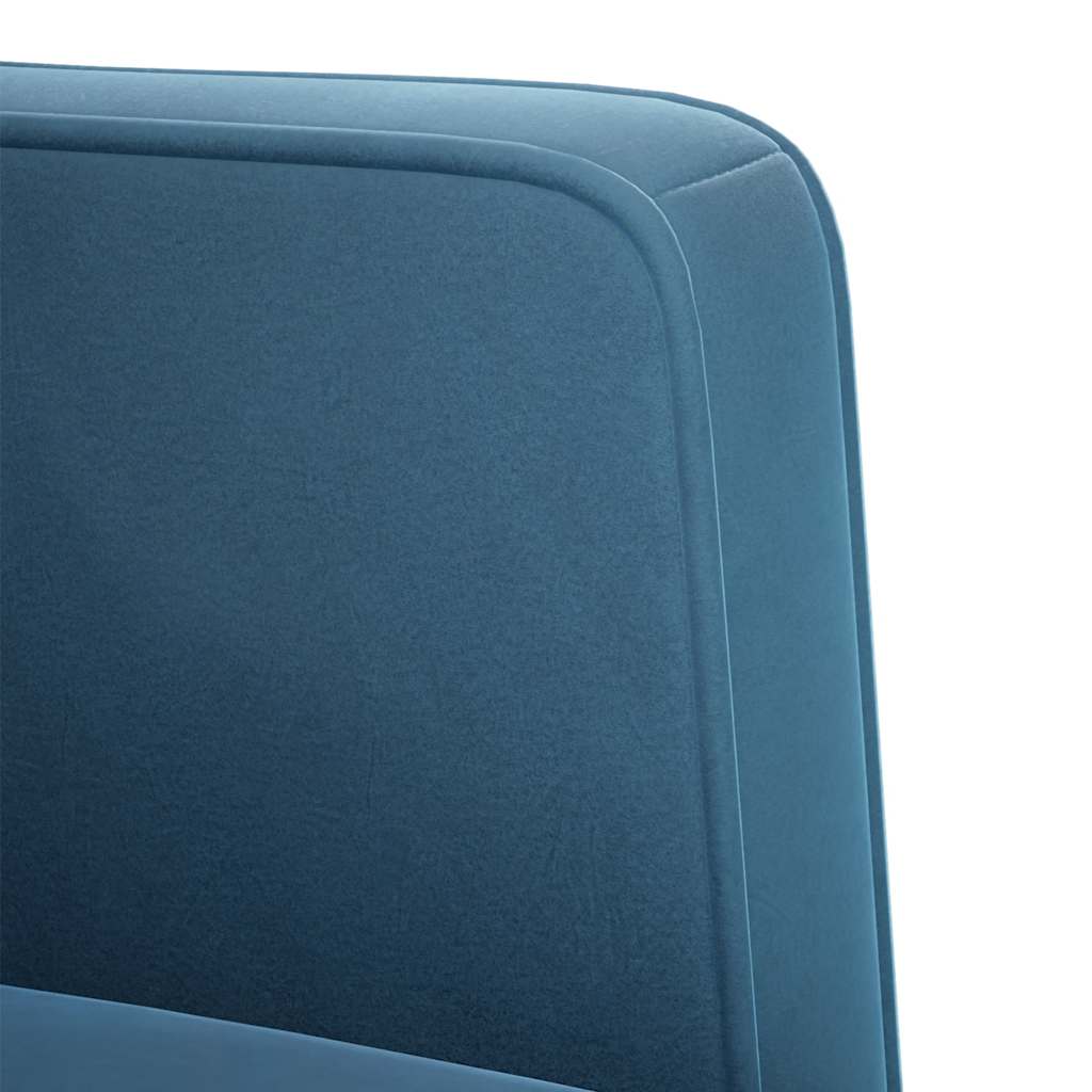 Poltrona com apoio de braços 53 cm veludo azul