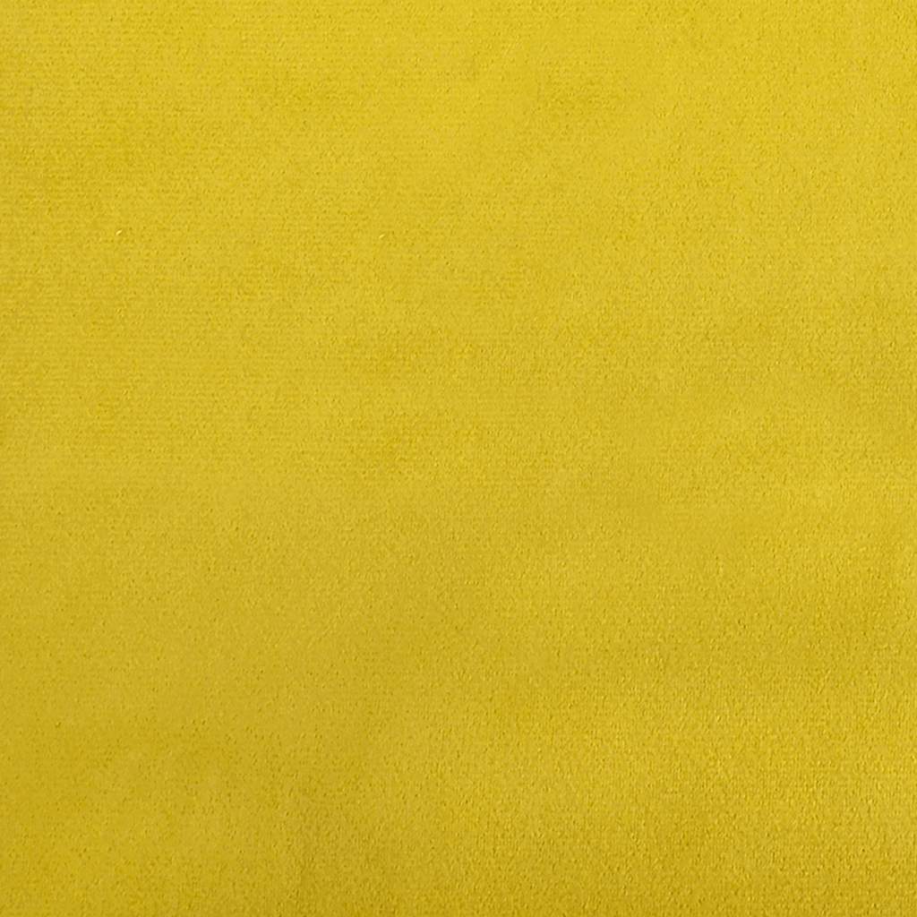 Poltrona com apoio de braços 53 cm veludo amarelo