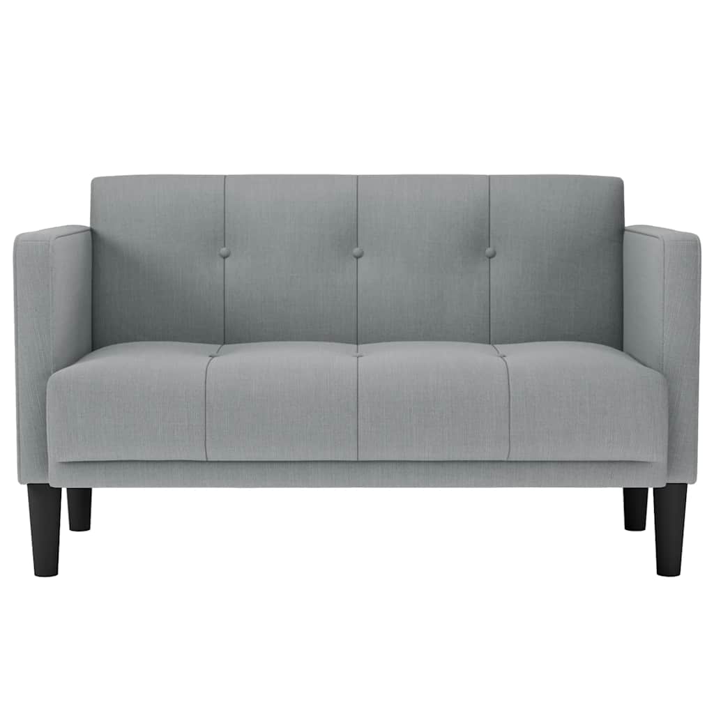 Sofá-luvas 111 cm tecido cinzento-claro