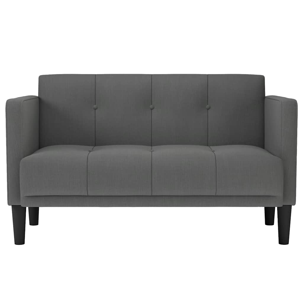 Sofá-luvas 111 cm tecido cinzento-escuro