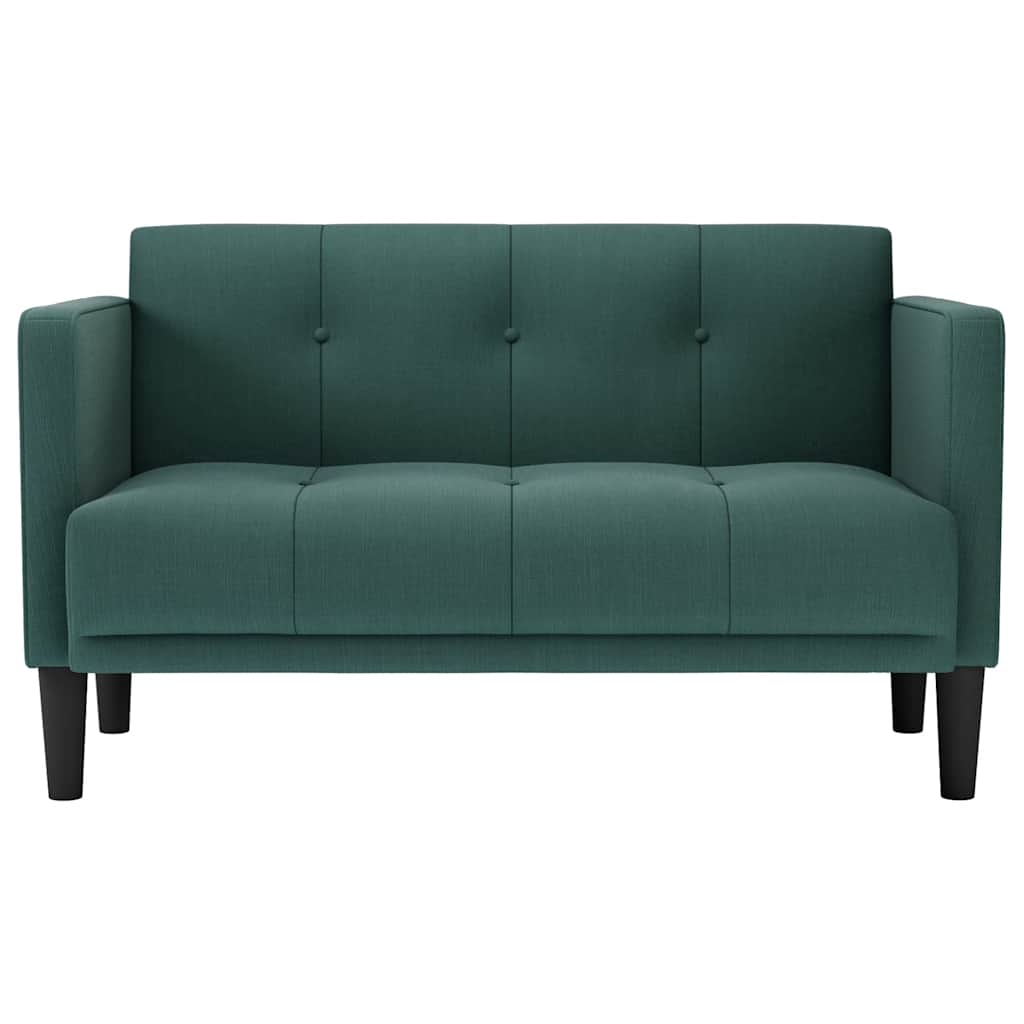 Sofá-luvas 111 cm tecido verde-escuro