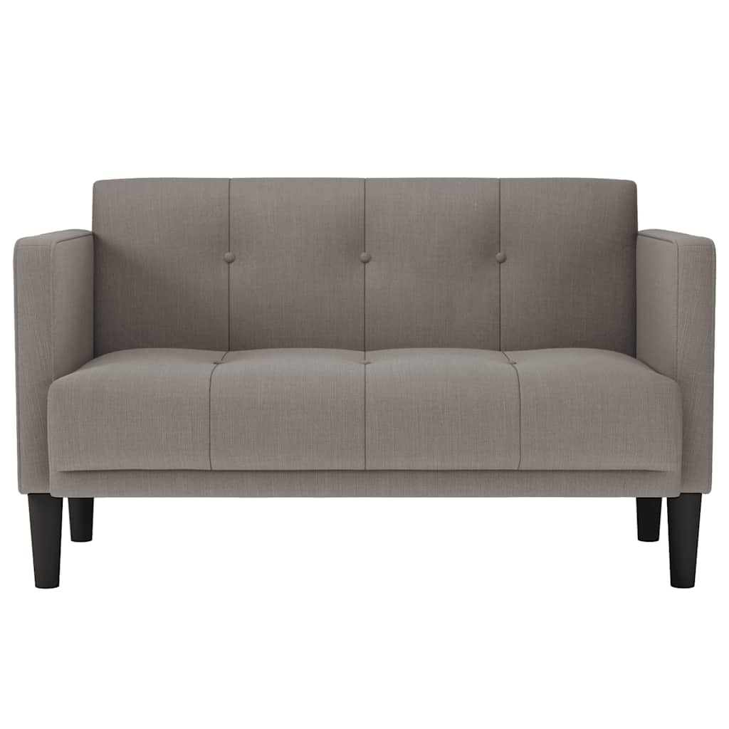 Sofá-luvas 111 cm tecido cinzento-acastanhado