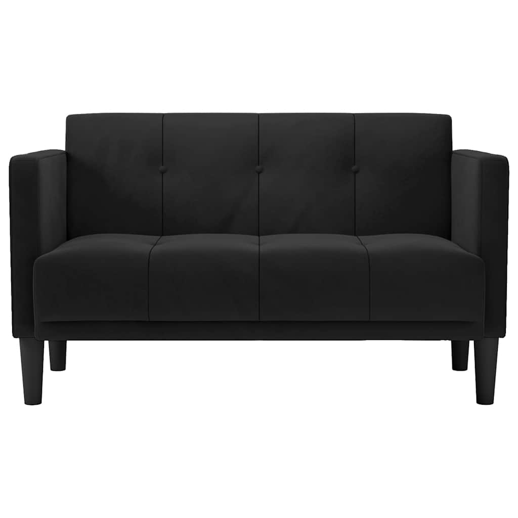 Sofá-luvas 111 cm veludo preto
