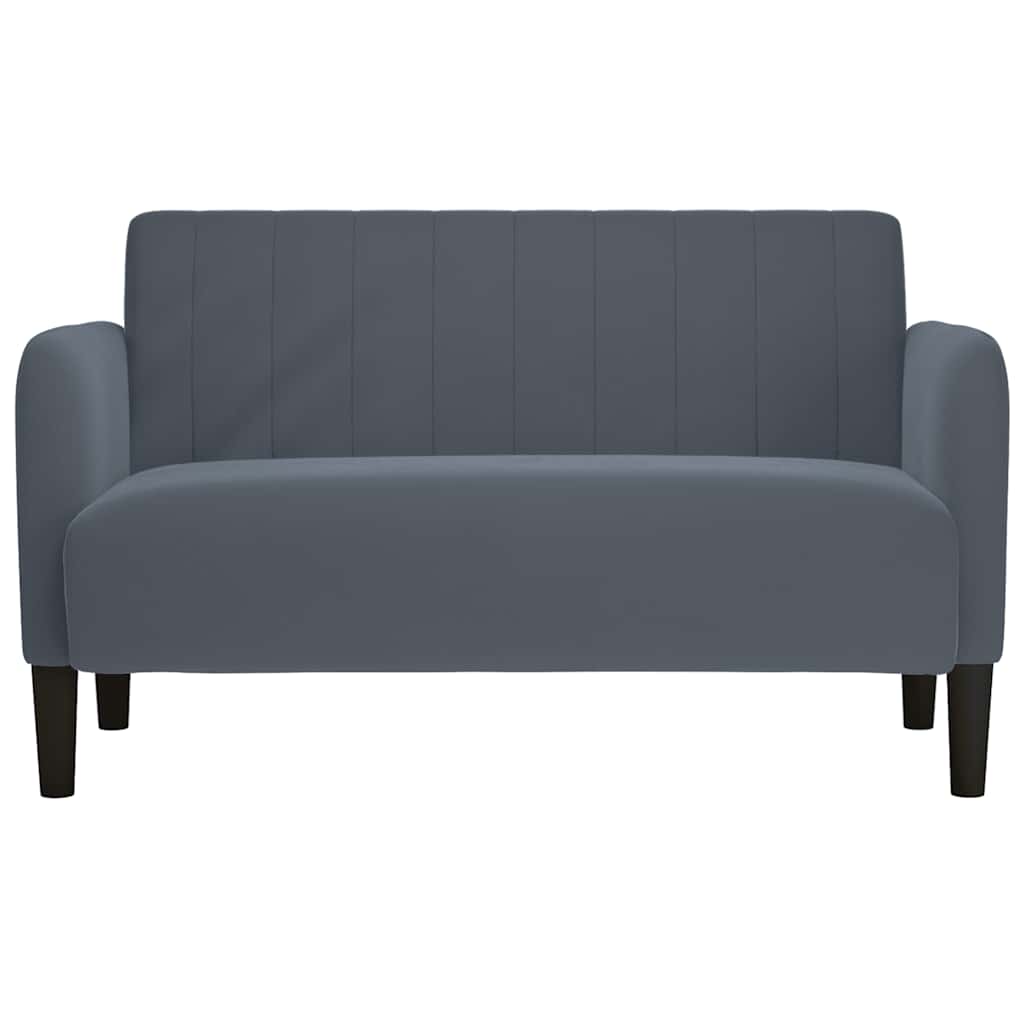 Sofá-luvas 109 cm veludo cinzento-escuro