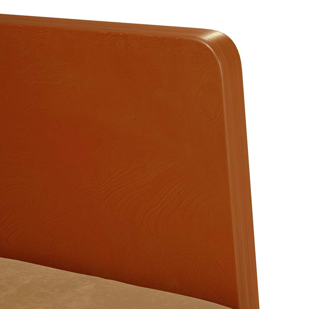 Poltrona com apoio de braços 55 cm veludo castanho