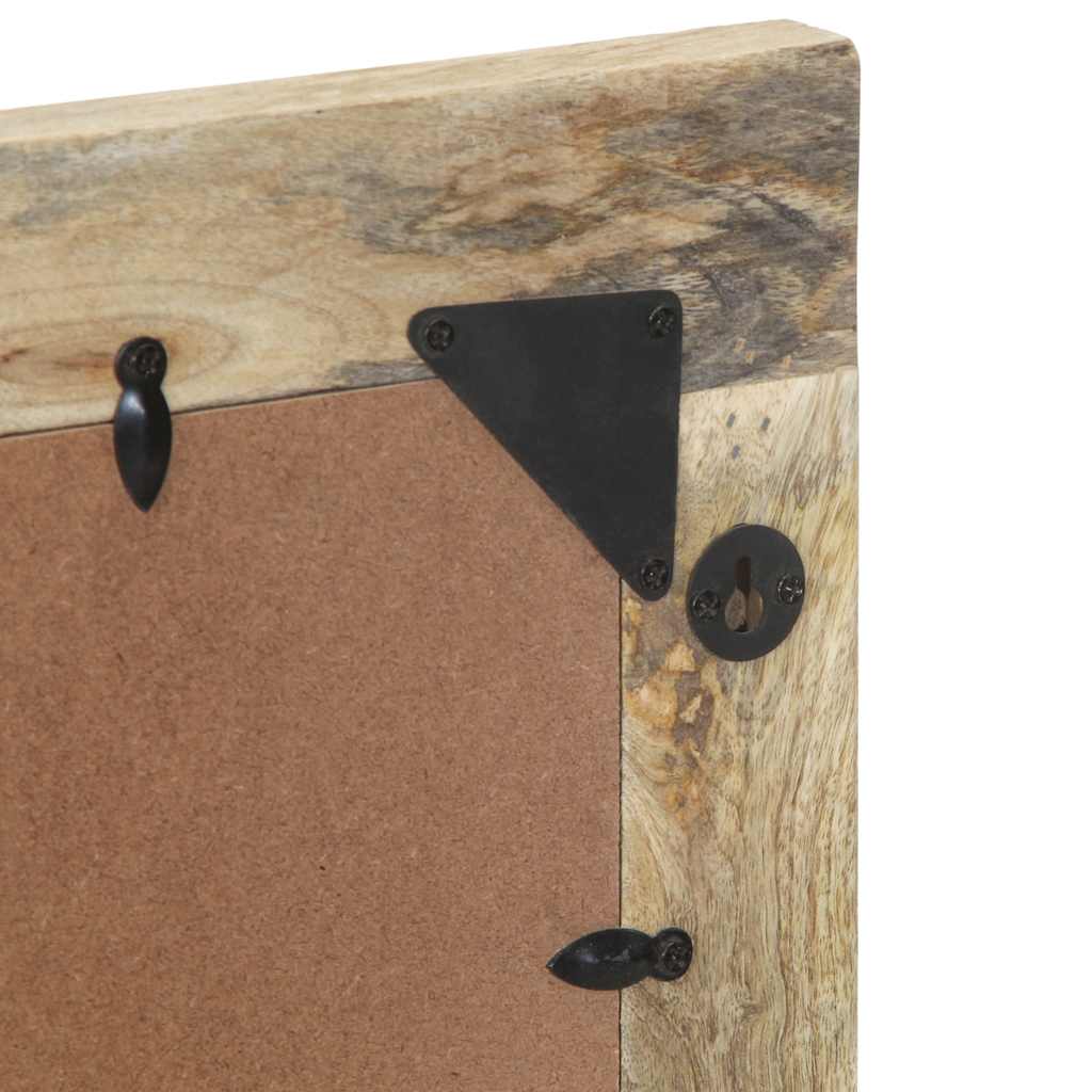 Espelho de casa de banho 50x70 cm mangueira maciça e vidro