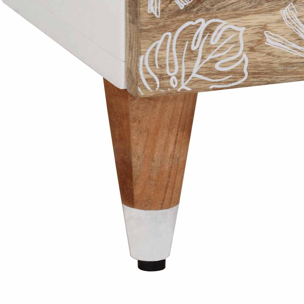 Mesas de cabeceira 2 pcs 40x33x46 cm madeira mangueira maciça