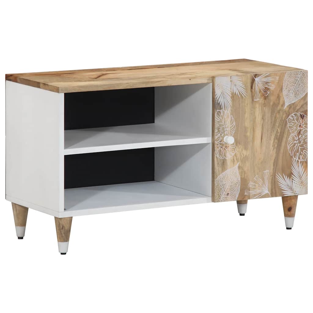 Móvel de TV 80x31,5x46 cm madeira de mangueira maciça