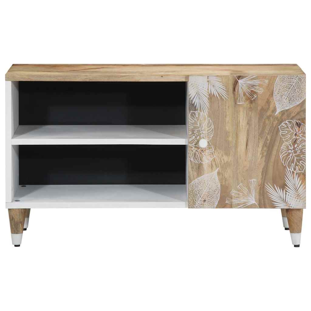 Móvel de TV 80x31,5x46 cm madeira de mangueira maciça