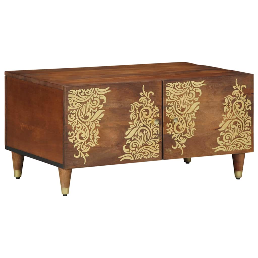 Mesa de centro castanho mel 80 x 50 x 40 cm