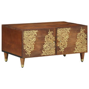 Mesa de centro castanho mel 80 x 50 x 40 cm