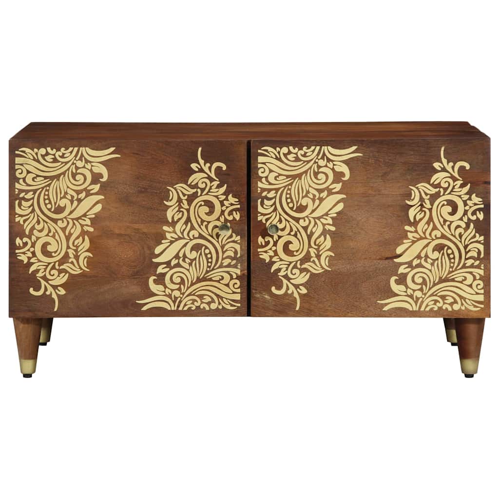 Mesa de centro castanho mel 80 x 50 x 40 cm