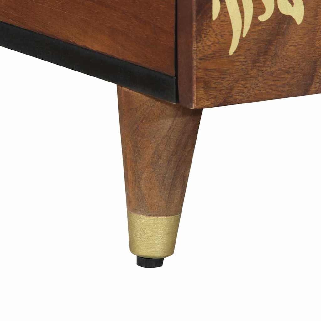 Mesa de centro com gaveta castanho mel 80 x 54 x 40 cm