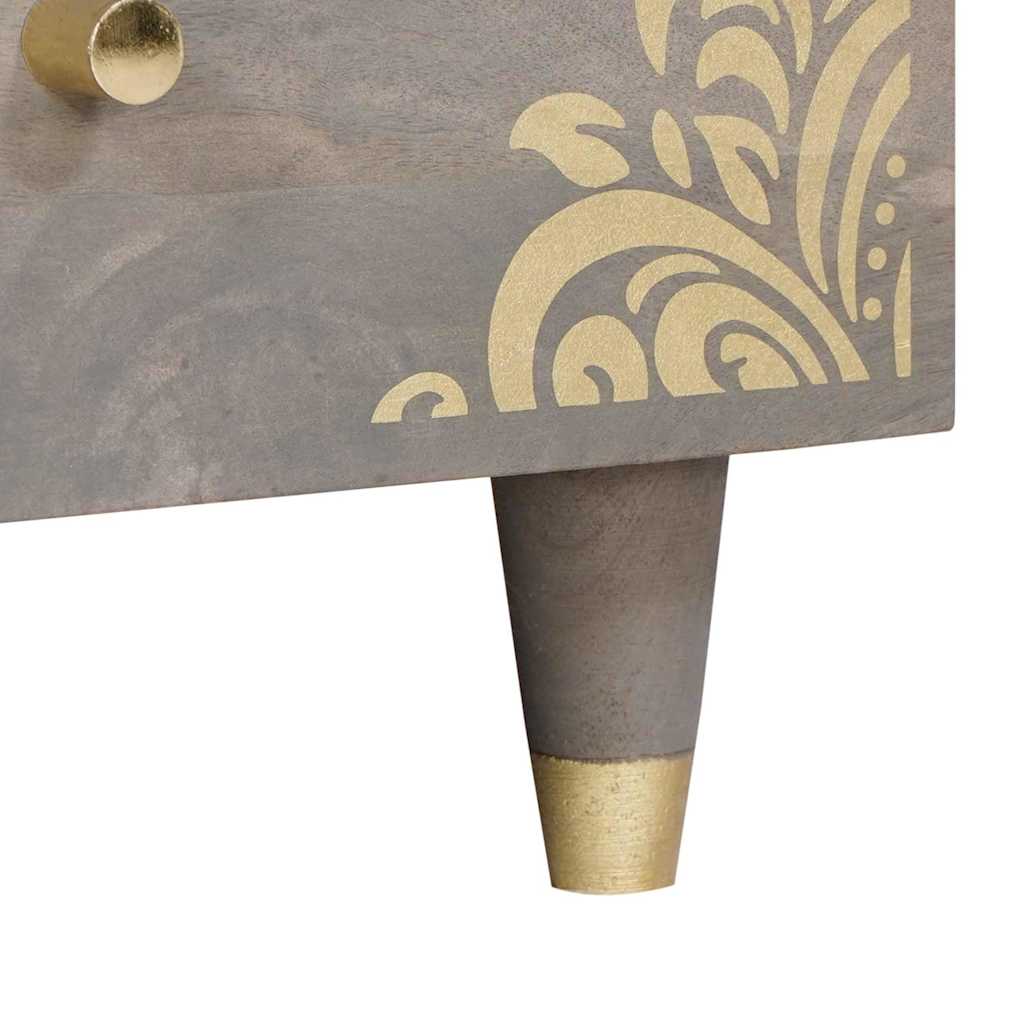 Mesa de centro com gaveta castanho mel 80 x 54 x 40 cm