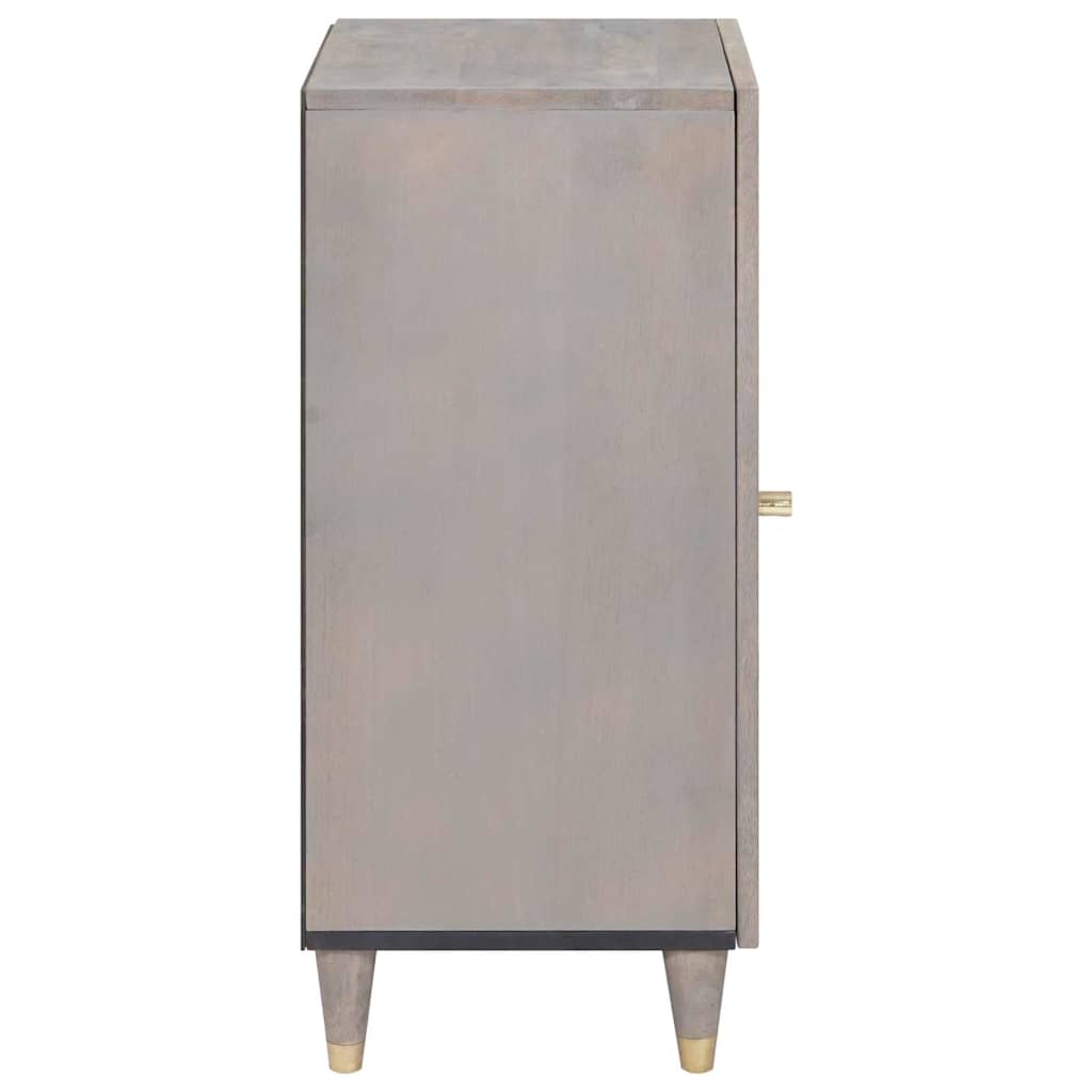 Buffet Cinza e Ouro 40 x 33 x 75 cm Madeira de manga maciça