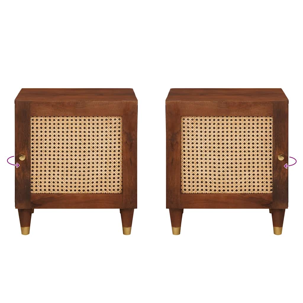 Mesas de cabeceira 2 pcs 40 x 33.5 x 46 cm