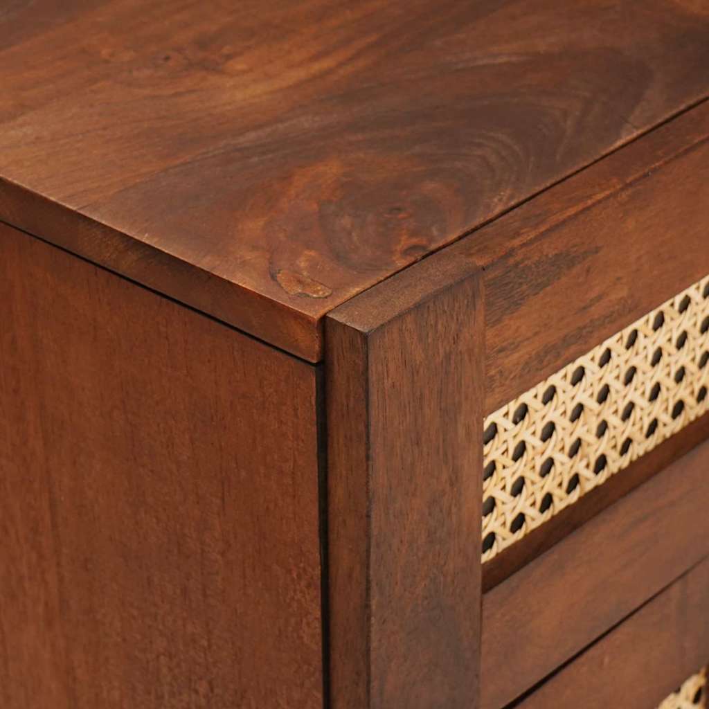 Mesas de cabeceira com gaveta Castanho 50 x 33 x 60 cm