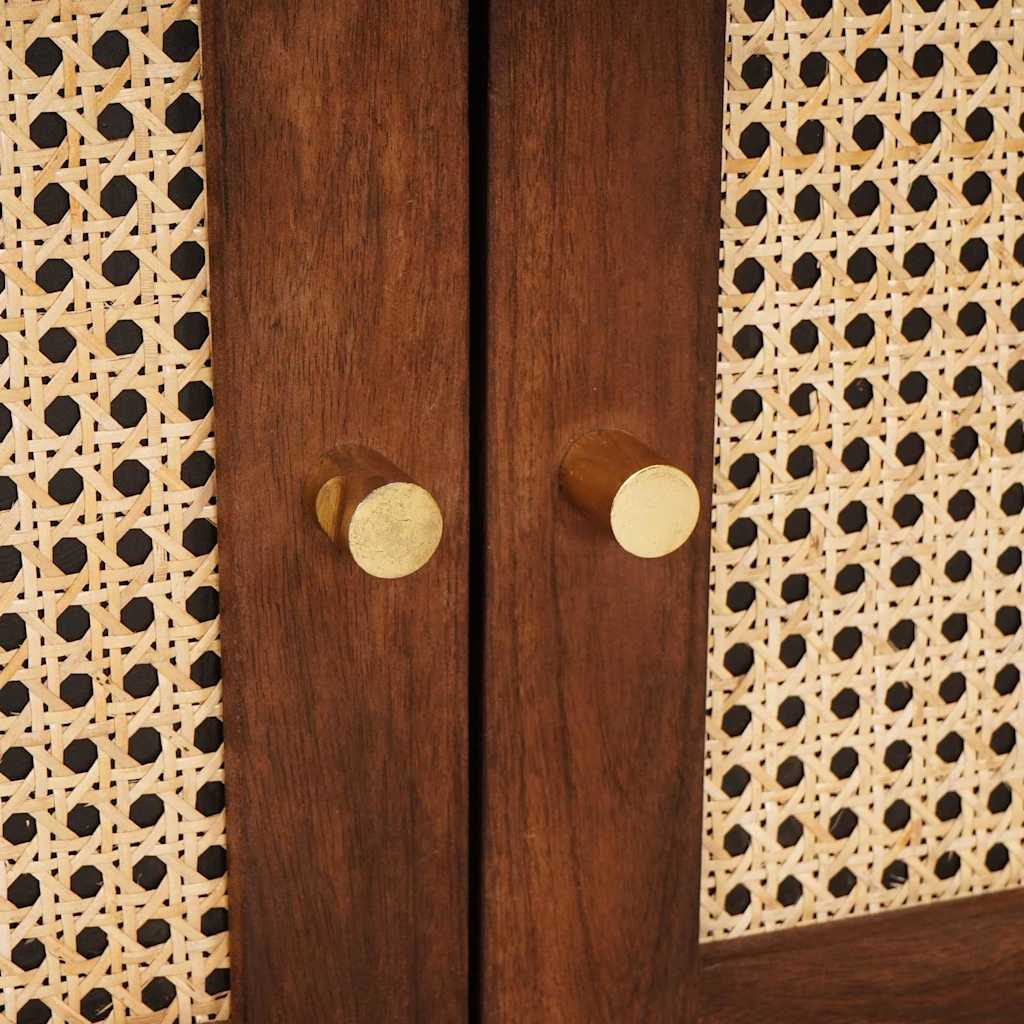 Mesas de cabeceira com gaveta Castanho 50 x 33 x 60 cm