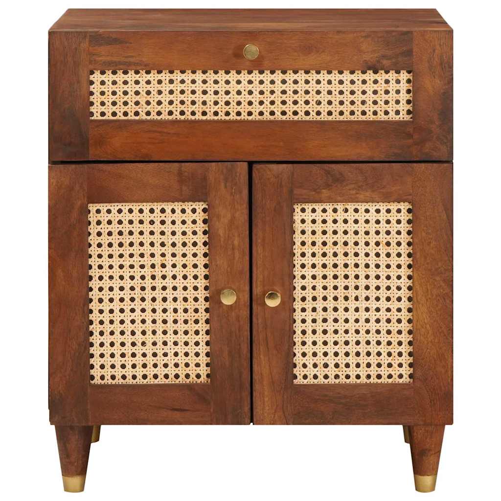 Mesas de cabeceira com gaveta Castanho 50 x 33 x 60 cm