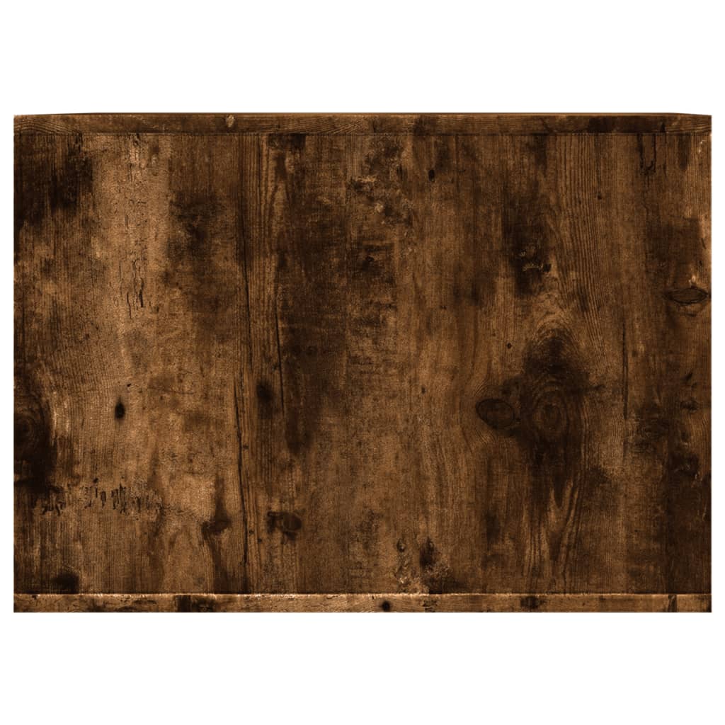 Compartim. caixa de areia gatos deriv. madeira carvalho fumado