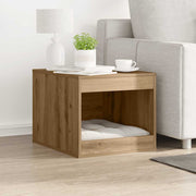 Compartim. caixa areia gatos deriv. madeira carvalho artisiano