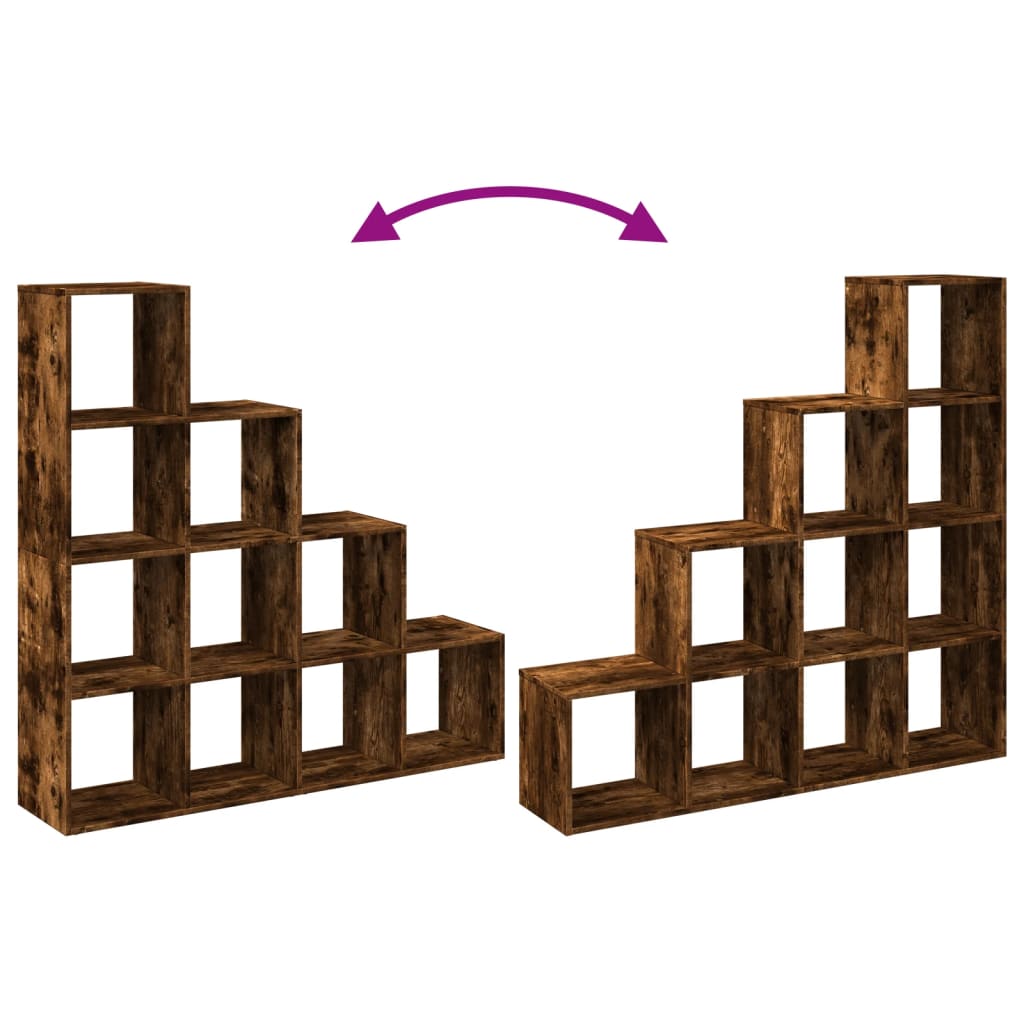 Estante divisória 4 níveis derivados de madeira branco