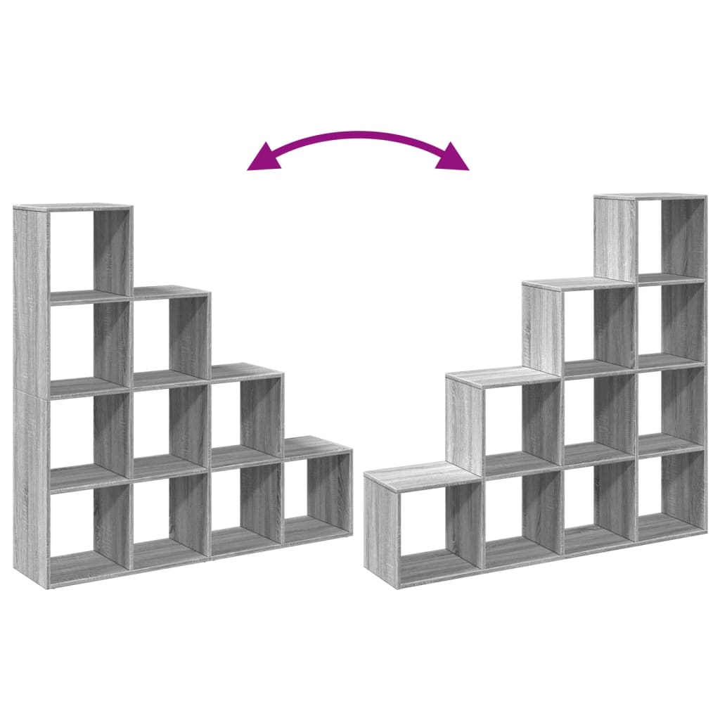Estante divisória 4 níveis derivados de madeira branco