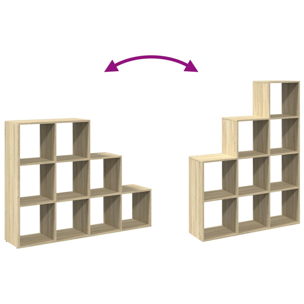 Estante divisória 3 níveis derivados de madeira branco