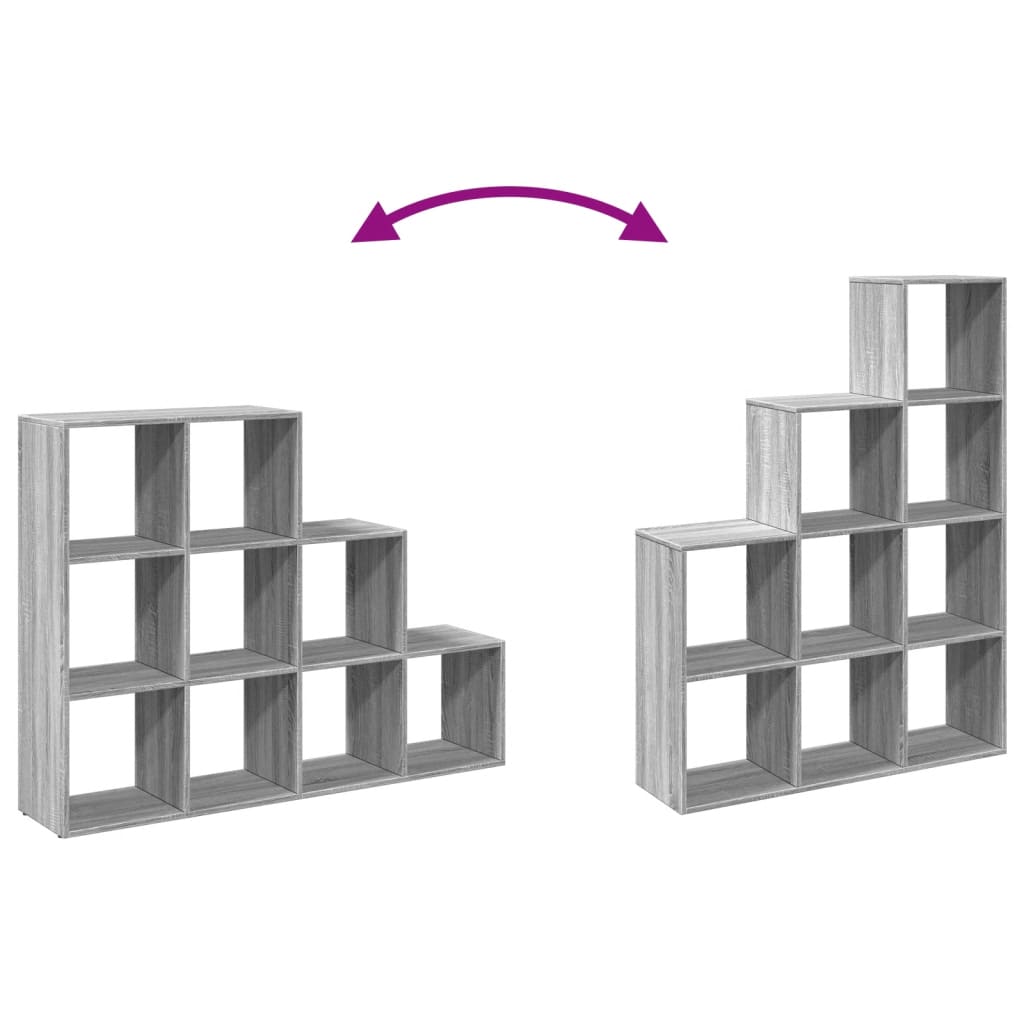 Estante divisória 3 níveis derivados de madeira branco