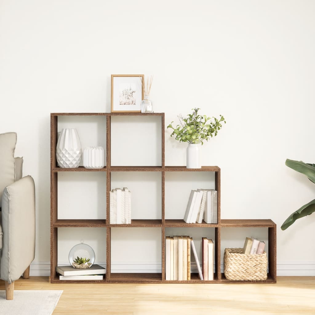 Estante divisória 3 níveis derivados de madeira branco