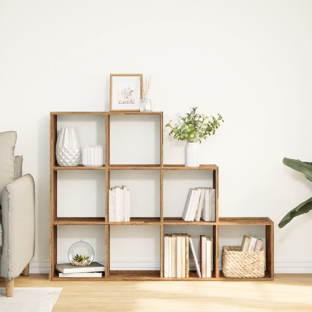 Estante divisória 3 níveis derivados de madeira branco